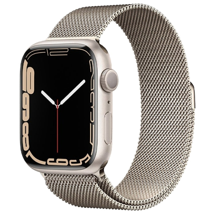 Milanese Loop Magnetic Stainless Steel Watch Band for Apple Watch Ultra 49mm&Watch Ultra 2 49mm / Series 10 46mm / 9&8&7 45mm / SE 3&SE 2&6&SE&5&4 44mm / 3&2&1 42mm(Milan Starlight) by bashfashion