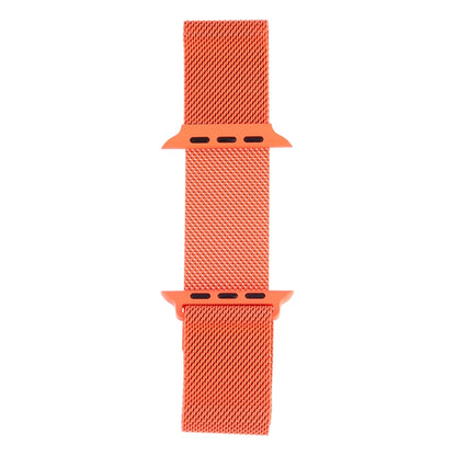 Milanese Loop Magnetic Stainless Steel Watch Band for Apple Watch Ultra 49mm&Watch Ultra 2 49mm / Series 10 46mm / 9&8&7 45mm / SE 3&SE 2&6&SE&5&4 44mm / 3&2&1 42mm(Orange) by bashfashion