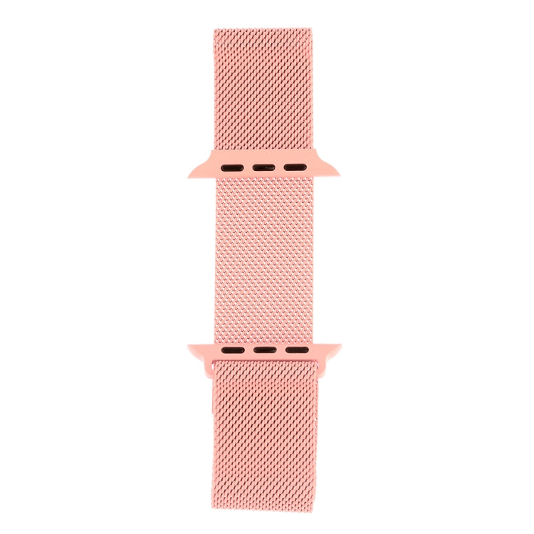 Milanese Loop Magnetic Stainless Steel Watch Band for Apple Watch Ultra 49mm&Watch Ultra 2 49mm / Series 10 46mm / 9&8&7 45mm / SE 3&SE 2&6&SE&5&4 44mm / 3&2&1 42mm(Pink) by bashfashion