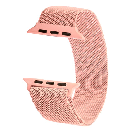 Milanese Loop Magnetic Stainless Steel Watch Band for Apple Watch Ultra 49mm&Watch Ultra 2 49mm / Series 10 46mm / 9&8&7 45mm / SE 3&SE 2&6&SE&5&4 44mm / 3&2&1 42mm(Pink) by bashfashion