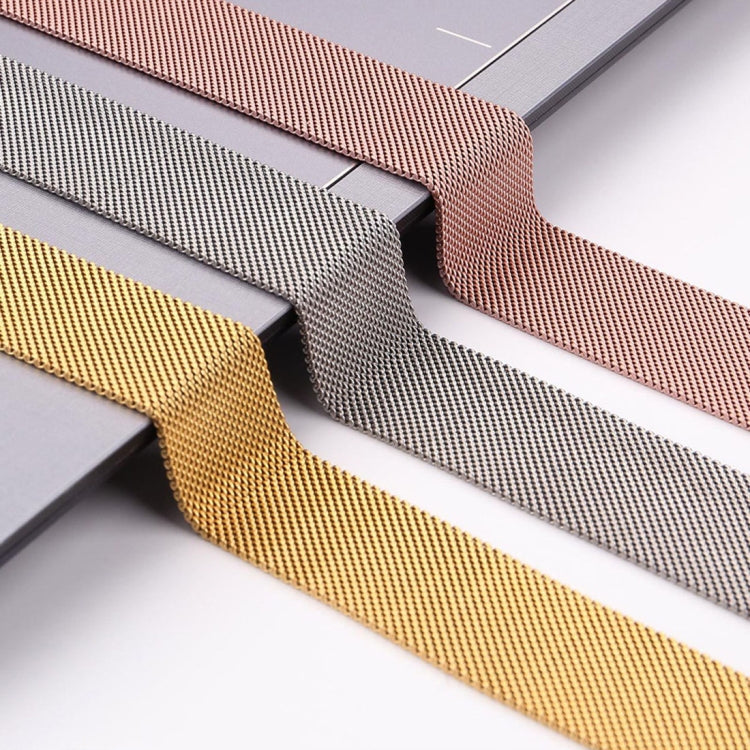 Milanese Loop Magnetic Stainless Steel Watch Band for Apple Watch Ultra 49mm&Watch Ultra 2 49mm / Series 10 46mm / 9&8&7 45mm / SE 3&SE 2&6&SE&5&4 44mm / 3&2&1 42mm(Rose Pink) by bashfashion