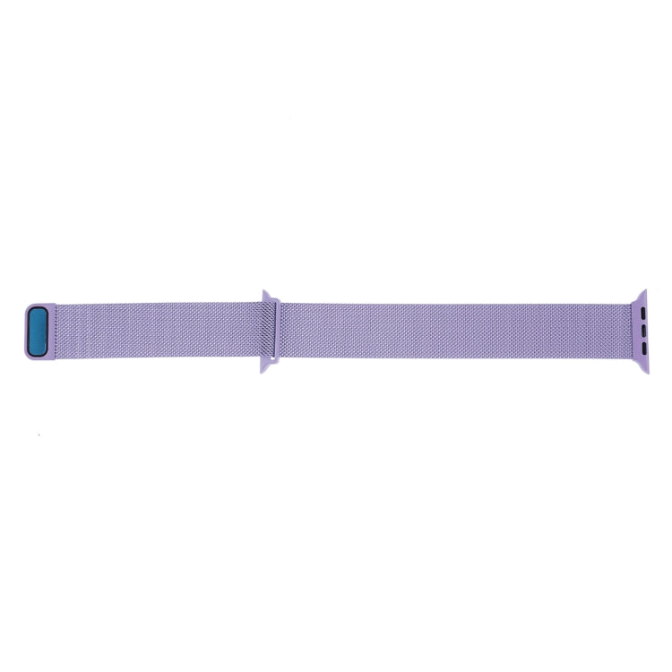 Milanese Loop Magnetic Stainless Steel Watch Band for Apple Watch Ultra 49mm&Watch Ultra 2 49mm / Series 10 46mm / 9&8&7 45mm / SE 3&SE 2&6&SE&5&4 44mm / 3&2&1 42mm(Light Purple) by bashfashion