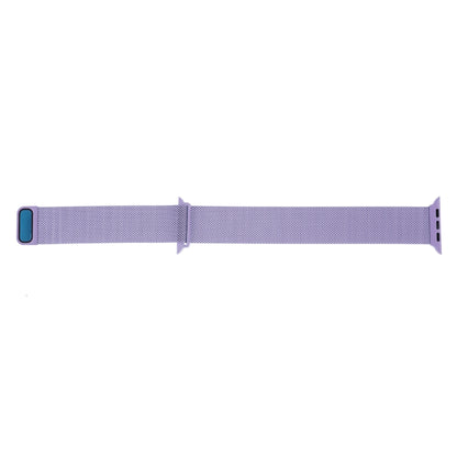 Milanese Loop Magnetic Stainless Steel Watch Band for Apple Watch Ultra 49mm&Watch Ultra 2 49mm / Series 10 46mm / 9&8&7 45mm / SE 3&SE 2&6&SE&5&4 44mm / 3&2&1 42mm(Light Purple) by bashfashion
