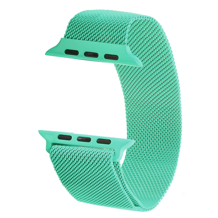 Milanese Loop Magnetic Stainless Steel Watch Band for Apple Watch Ultra 49mm&Watch Ultra 2 49mm / Series 10 46mm / 9&8&7 45mm / SE 3&SE 2&6&SE&5&4 44mm / 3&2&1 42mm(Mint Green) by bashfashion