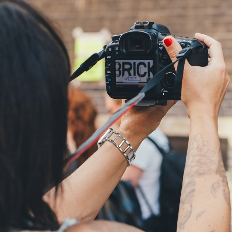 Colorful Diamond Stainless Steel Watch Band for Apple Watch Series 7 41mm / 6 & SE & 5 & 4 40mm / 3 & 2 & 1 38mm(Rose Gold) by bashfashion