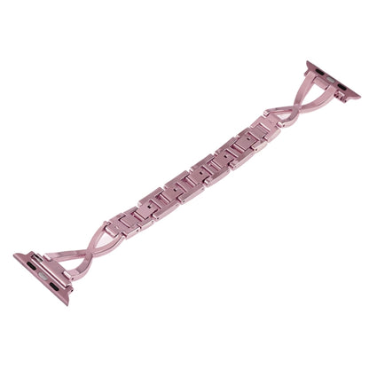 Colorful Diamond Stainless Steel Watch Band for Apple Watch Series 7 45mm / 6 & SE & 5 & 4 44mm / 3 & 2 & 1 42mm(Purple) by bashfashion