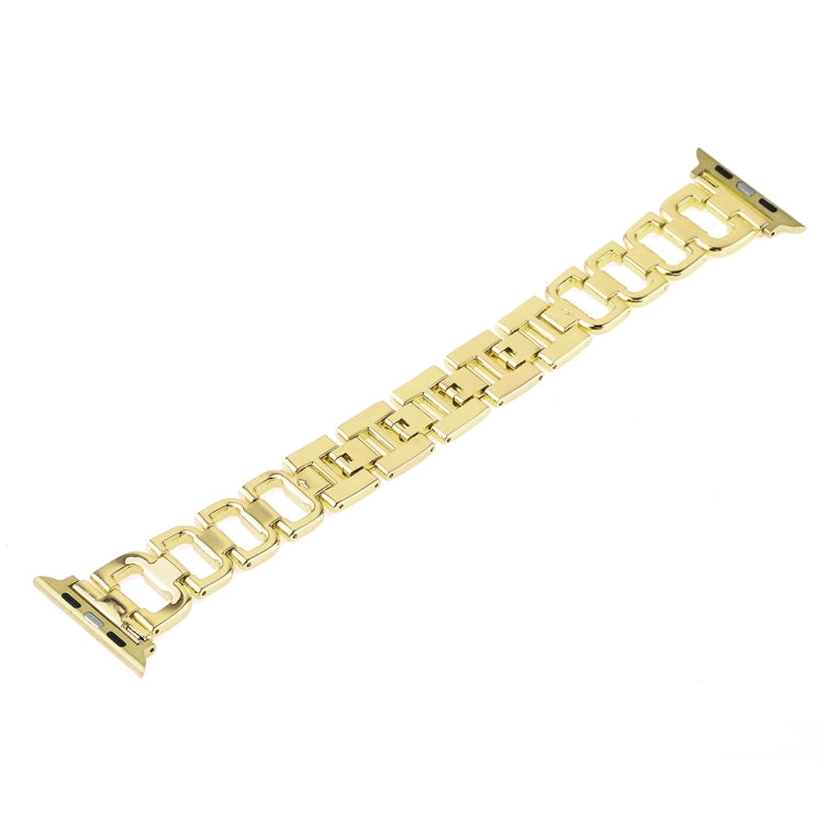 Colorful Diamond Stainless Steel Watch Band for Apple Watch Ultra 49mm&Watch Ultra 2 49mm / Series 10 46mm / 9&8&7 45mm / SE 3&SE 2&6&SE&5&4 44mm / 3&2&1 42mm(Gold) by bashfashion