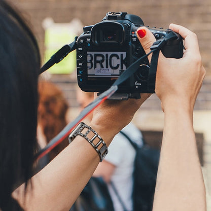 Colorful Diamond Stainless Steel Watch Band for Apple Watch Series 7 45mm / 6 & SE & 5 & 4 44mm / 3 & 2 & 1 42mm(Black) by bashfashion