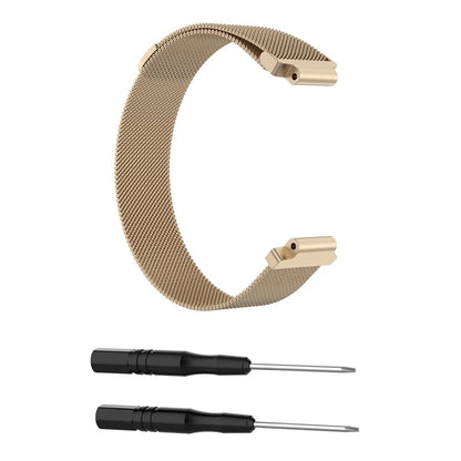Milanese Watch Band for Garmin Forerunner 235 26cm(Champagne Gold) by bashfashion