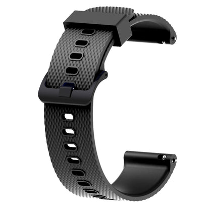 Silicone Sport Watch Band for Garmin Vivoactive 3 20mm(Black) by bashfashion