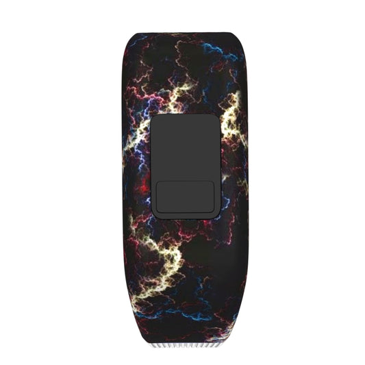 Yellow Lightning Pattern Silicone Sport Watch Band for Garmin Vivofit JR, Size: Small(Yellow) by bashfashion