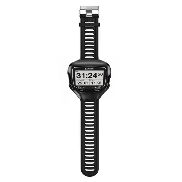 Solid Color Silicone Watch Band for Garmin Forerunner 910XT(Black) by bashfashion