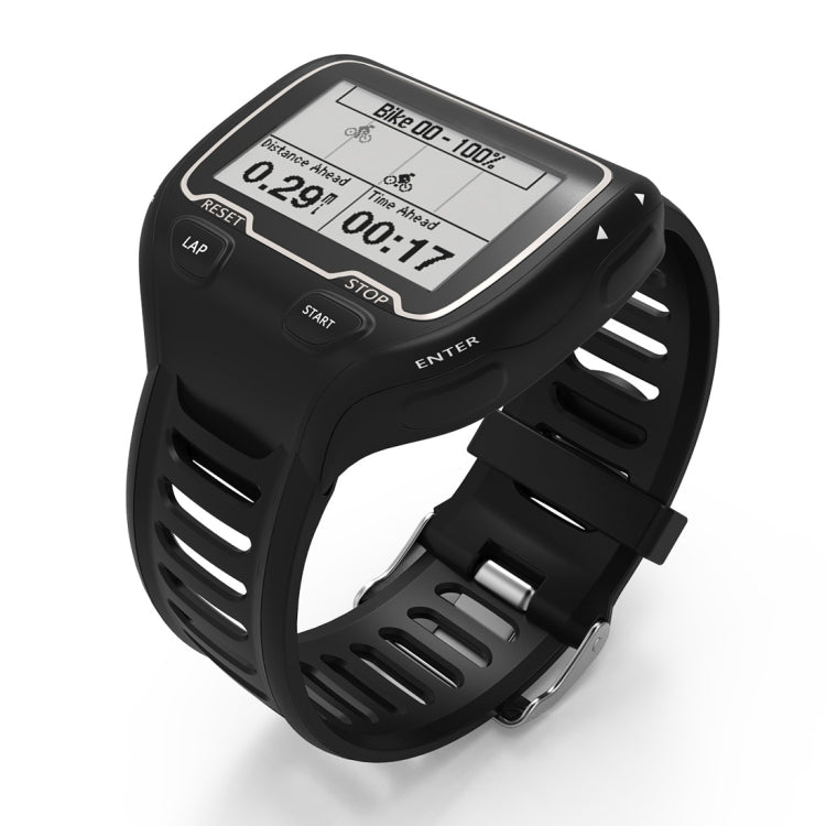 Solid Color Silicone Watch Band for Garmin Forerunner 910XT(Black) by bashfashion