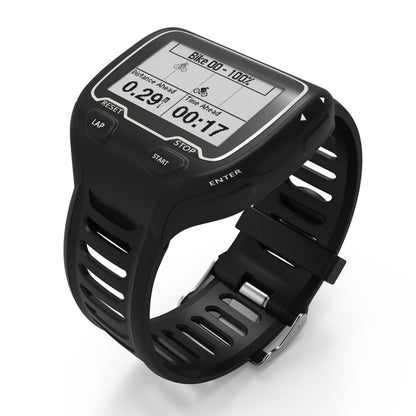 Solid Color Silicone Watch Band for Garmin Forerunner 910XT(Black) by bashfashion