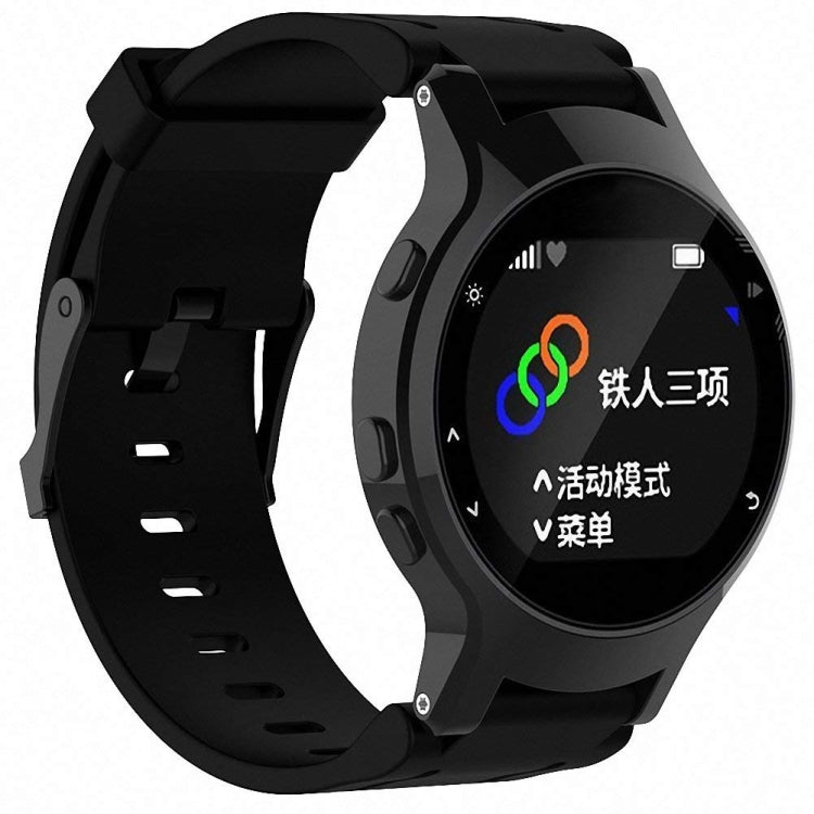 Silicone Sport Watch Band for Garmin Forerunner 225(Black) by bashfashion