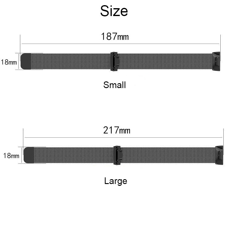 Stainless Steel Magnet Watch Band for FITBIT Charge 3, Size:Large, 217x18mm(Colorful Light) by bashfashion