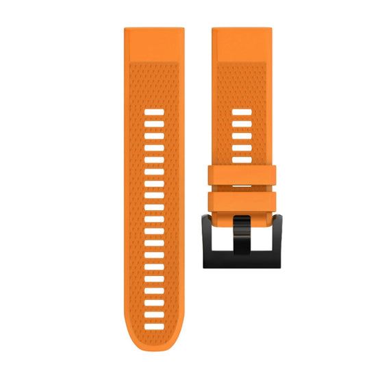 Quick Removable Silicone Watch Band for Fenix 5 22mm(Orange) by bashfashion