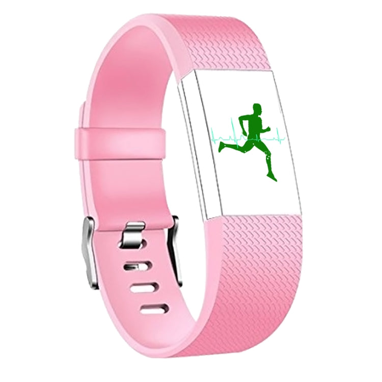 Square Pattern Adjustable Sport Watch Band for FITBIT Charge 2, Size: S, 10.5x8.5cm(Pink) by bashfashion
