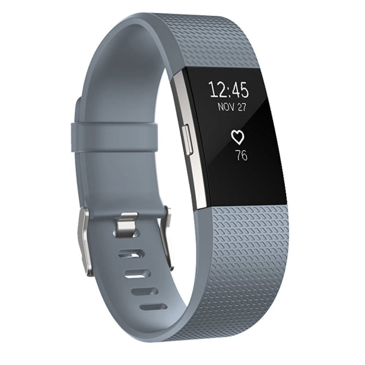 Square Pattern Adjustable Sport Watch Band for FITBIT Charge 2, Size: S, 10.5x8.5cm(Grey) by bashfashion