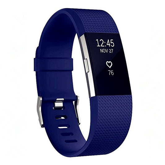 Square Pattern Adjustable Sport Watch Band for FITBIT Charge 2, Size: S, 10.5x8.5cm(Blue) by bashfashion