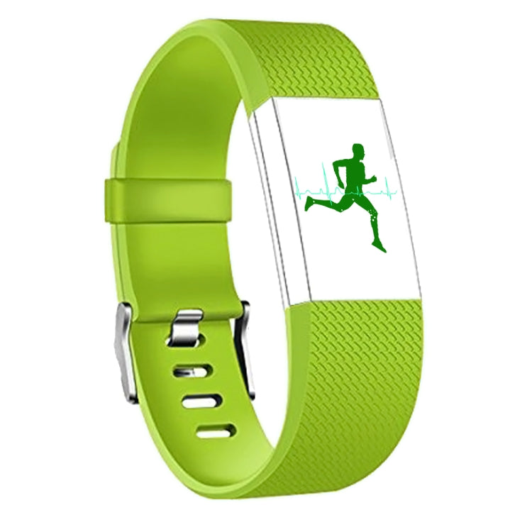 Square Pattern Adjustable Sport Watch Band for FITBIT Charge 2, Size: L, 12.5x8.5cm(Green) by bashfashion