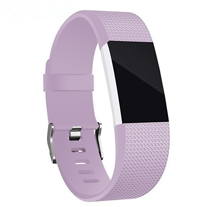 Square Pattern Adjustable Sport Watch Band for FITBIT Charge 2, Size: L, 12.5x8.5cm(Light Purple) by bashfashion