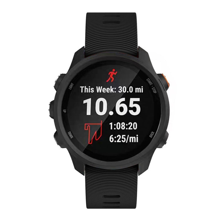 Smart Watch Silicone Watch Band for Garmin Forerunner 245(Black) by bashfashion
