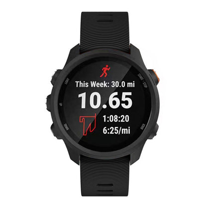 Smart Watch Silicone Watch Band for Garmin Forerunner 245(Black) by bashfashion