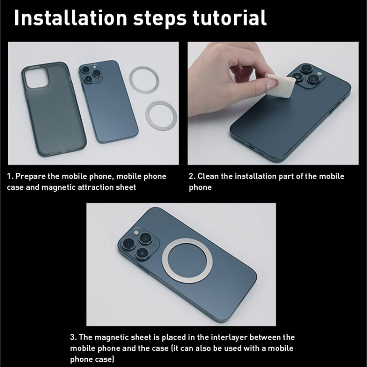 Yesido C158 2 in 1 Magnetic Ring Car Dashboard Air Vent Phone Holder (Black) by Yesido