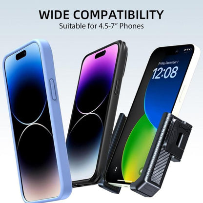 Carbon Fiber Texture Bicycle Non-slip Scooter Phone Holder (Black) by bashfashion