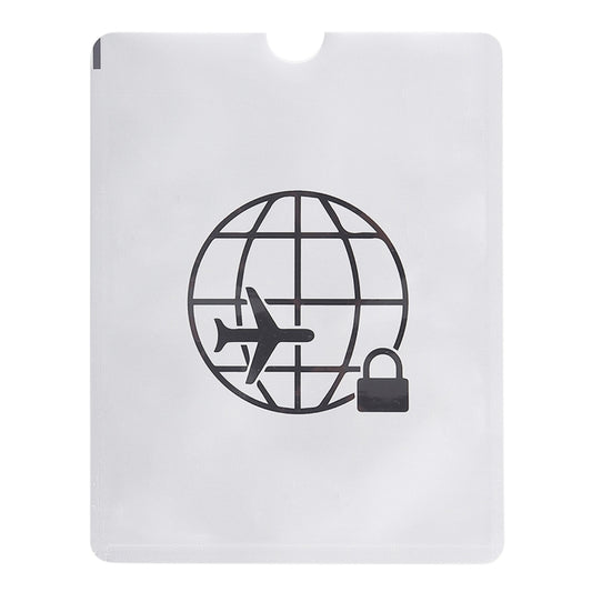 100pcs Aluminum Foil Anti Theft RFID Blocking Sleeve Passport Passbook Protector, Size: 13.5*10.5cm by bashfashion
