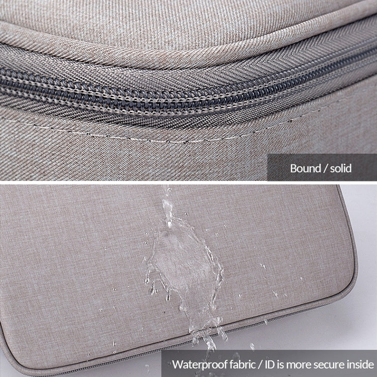 ZJ02 Waterproof Polyester Multi-layer Document Storage Bag Laptop Bag for All Sizes of Laptops, with Password Lock(Black) by bashfashion