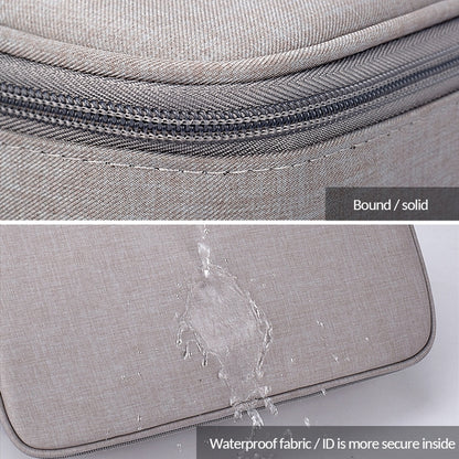 ZJ02 Waterproof Polyester Multi-layer Document Storage Bag Laptop Bag for All Sizes of Laptops, with Password Lock(Black) by bashfashion