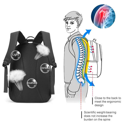 cxs-615 Multifunctional Oxford Laptop Bag Backpack (Black) by bashfashion