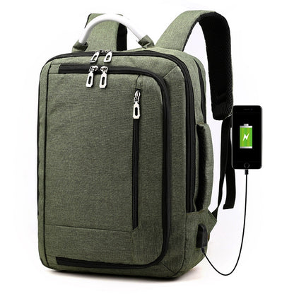 cxs-620 Multifunctional Oxford Laptop Bag Backpack (Army Green) by bashfashion