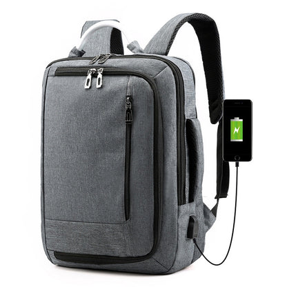 cxs-620 Multifunctional Oxford Laptop Bag Backpack (Grey) by bashfashion
