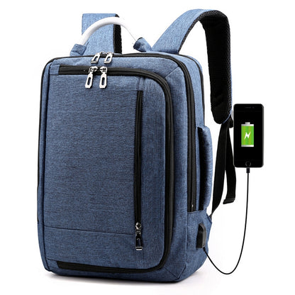 cxs-620 Multifunctional Oxford Laptop Bag Backpack (Blue) by bashfashion