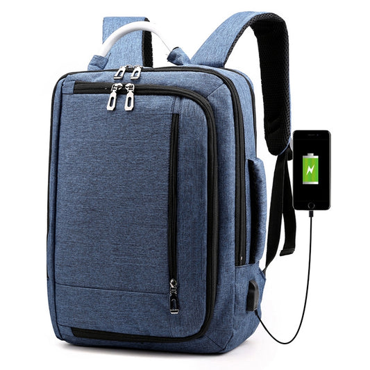 cxs-620 Multifunctional Oxford Laptop Bag Backpack (Blue) by bashfashion