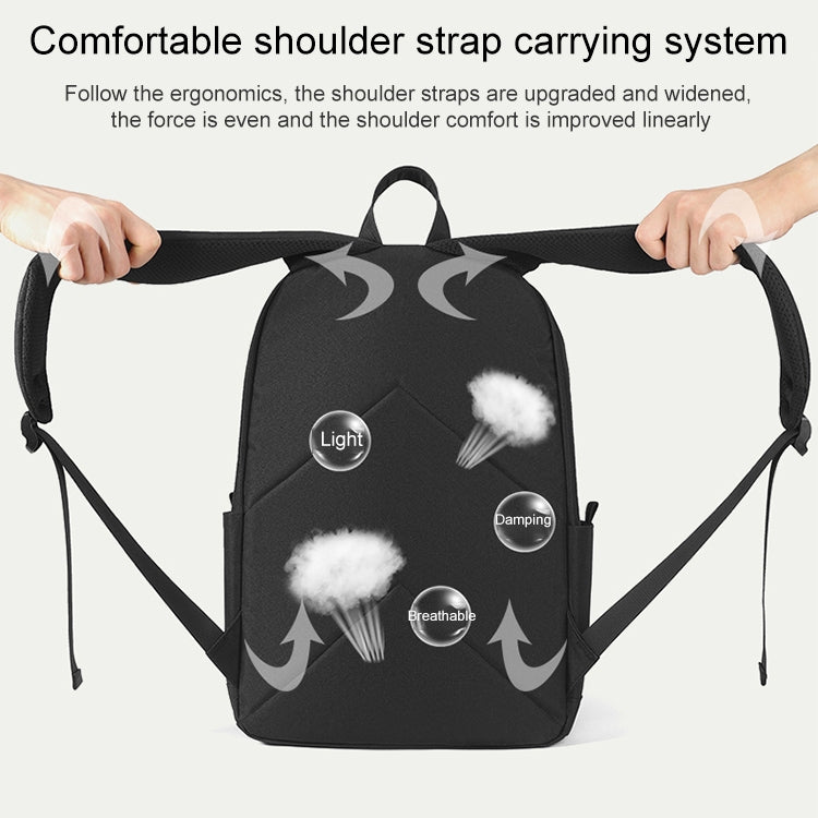 cxs-7301 Multifunctional Oxford Laptop Bag Backpack (Black) by bashfashion