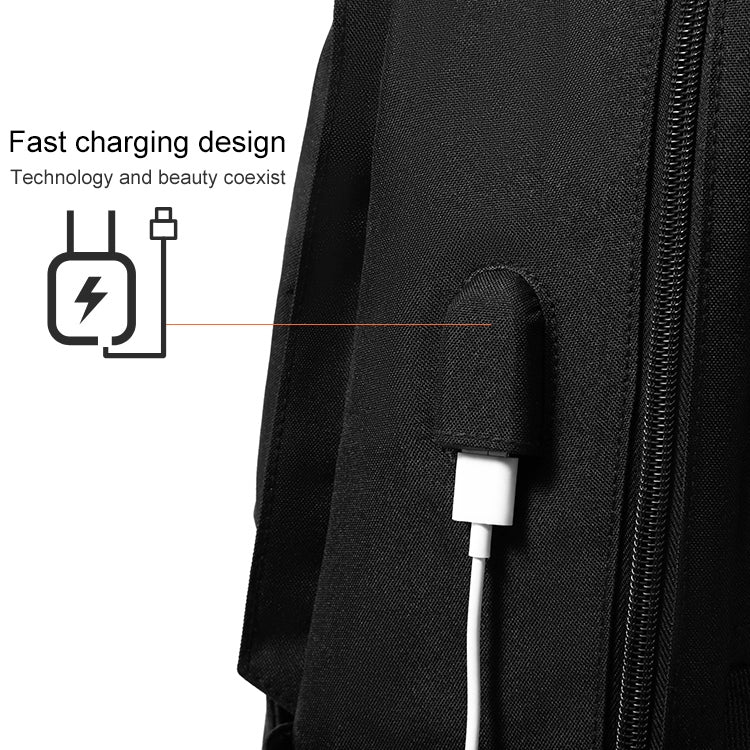 cxs-7303 Upgraded Version Multifunctional Oxford Laptop Bag Backpack (Grey) by bashfashion