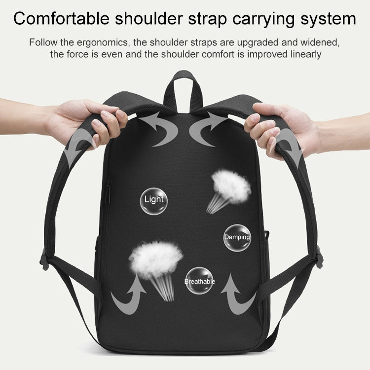 cxs-8106 Multifunctional Oxford Laptop Bag Backpack (Black) by bashfashion