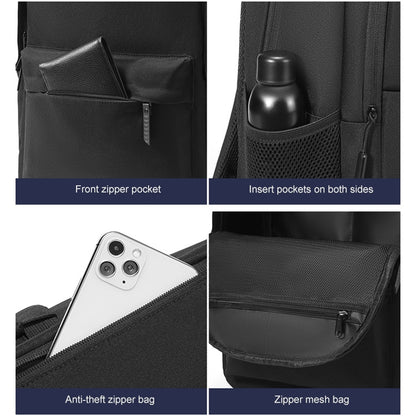 cxs-8106 Multifunctional Oxford Laptop Bag Backpack (Black) by bashfashion