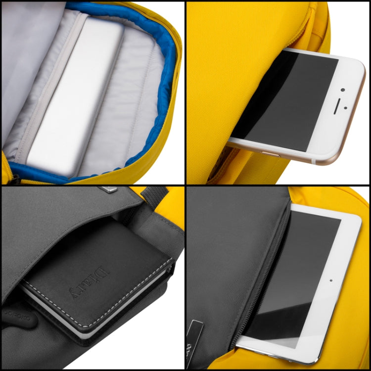 POFOKO XY Series 14-15.4 inch Fashion Color Matching Multi-functional Backpack Computer Bag, Size: M by POFOKO