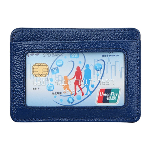 KB37 Antimagnetic RFID Litchi Texture Leather Card Holder Wallet Billfold for Men and Women (Blue) by bashfashion