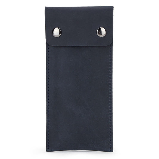 CONTACTS FAMILY CF1110 Universal Crazy Horse Leather Watch Protective Case Storage Bag for Apple Watch (Blue) by bashfashion