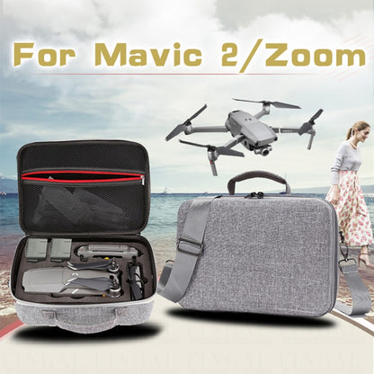 Shockproof Waterproof Portable Case for DJI Mavic 2 Pro / Zoom and Accessories, Size: 29cm x 19.5cm x 12.5cm(Grey) by bashfashion