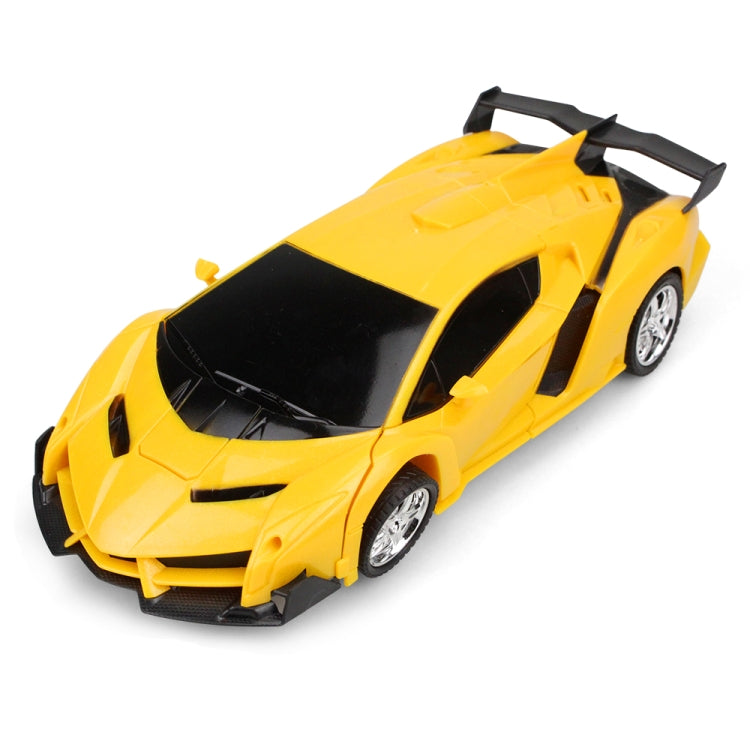 1023 4 Channels Remotely Deformed Car Toy Car(Yellow) by bashfashion
