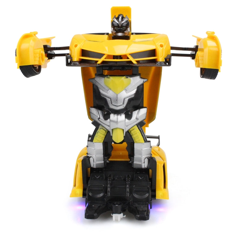1023 4 Channels Remotely Deformed Car Toy Car(Yellow) by bashfashion