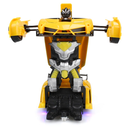 1023 4 Channels Remotely Deformed Car Toy Car(Yellow) by bashfashion