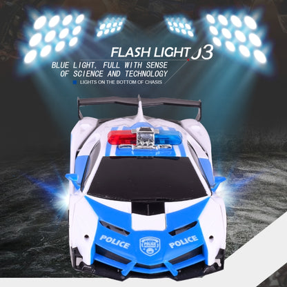 1023 4 Channels Remotely Deformed Car Police Model Car Toy Car by bashfashion